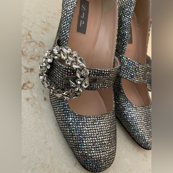 NEW EU 39.5 Celine Chunky Heel Mary Jane SJP by Sarah Jessica Parker - Picture 9 of 15